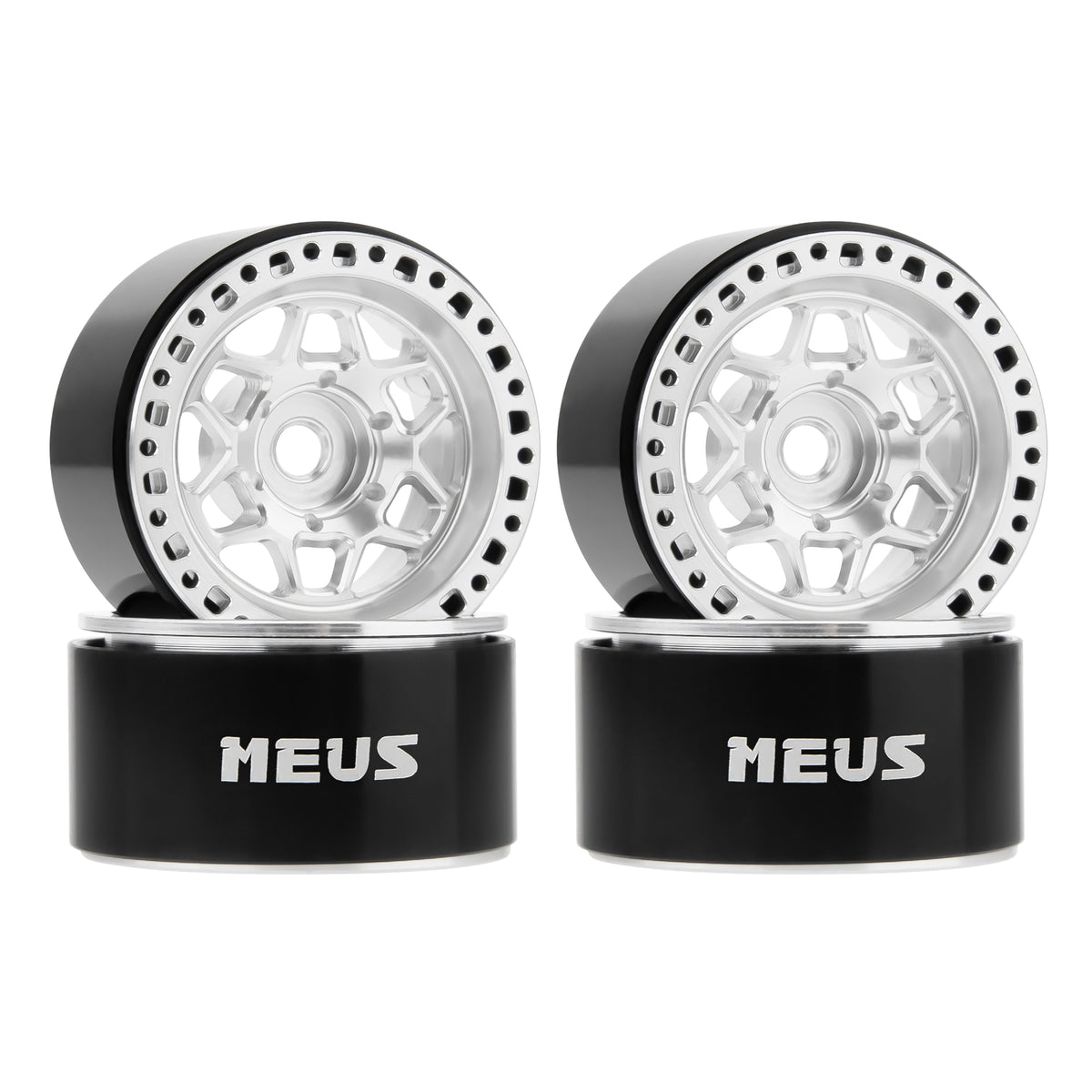 MW1001 silver 1.0-inch aluminum wheels