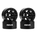 MW1002 Black 1.0-inch aluminum wheels
