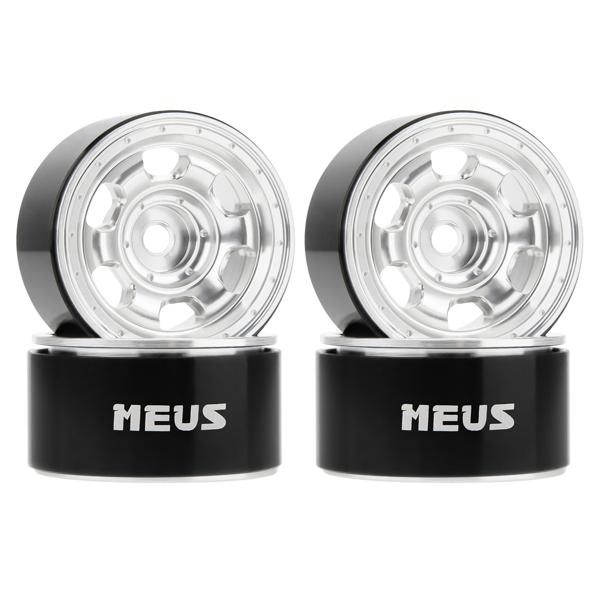 MW1002 Silver 1.0-inch aluminum wheels