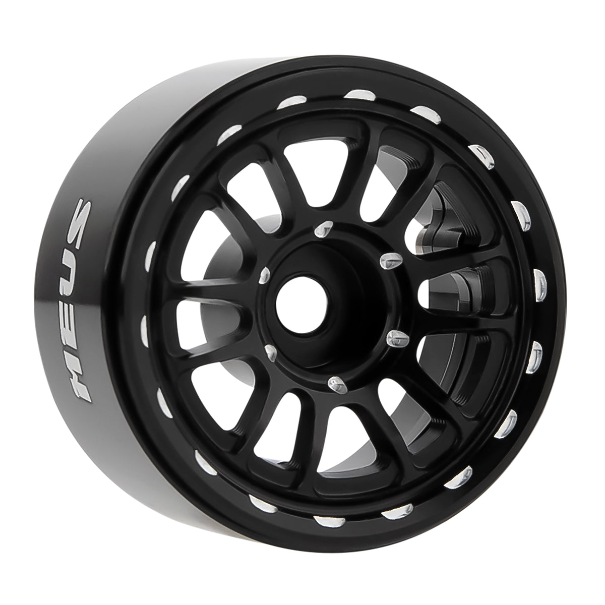 MW1003 Black 1.0-inch aluminum wheels