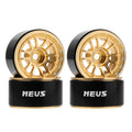 MW1003 Gold 1.0-inch aluminum wheels