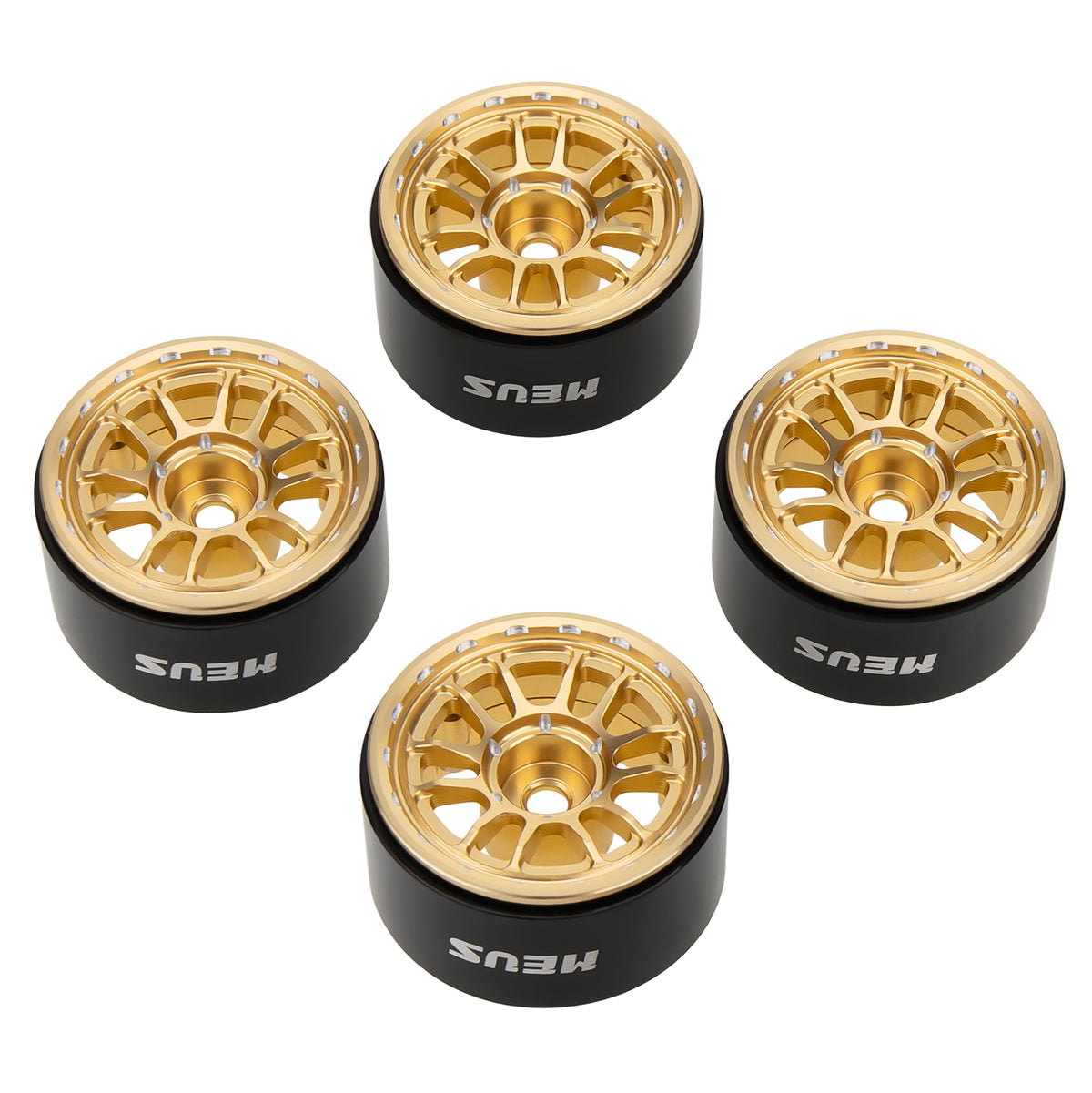 MW1003 Gold 1.0-inch aluminum wheels