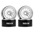 MW1003 Silver 1.0-inch aluminum wheels
