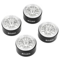 MW1003 Silver 1.0-inch aluminum wheels