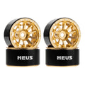 MW1004 Gold 1.0-inch aluminum wheels