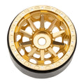 MW1004 Gold 1.0-inch aluminum wheels