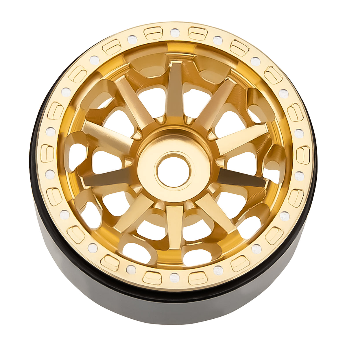 MW1004 Gold 1.0-inch aluminum wheels