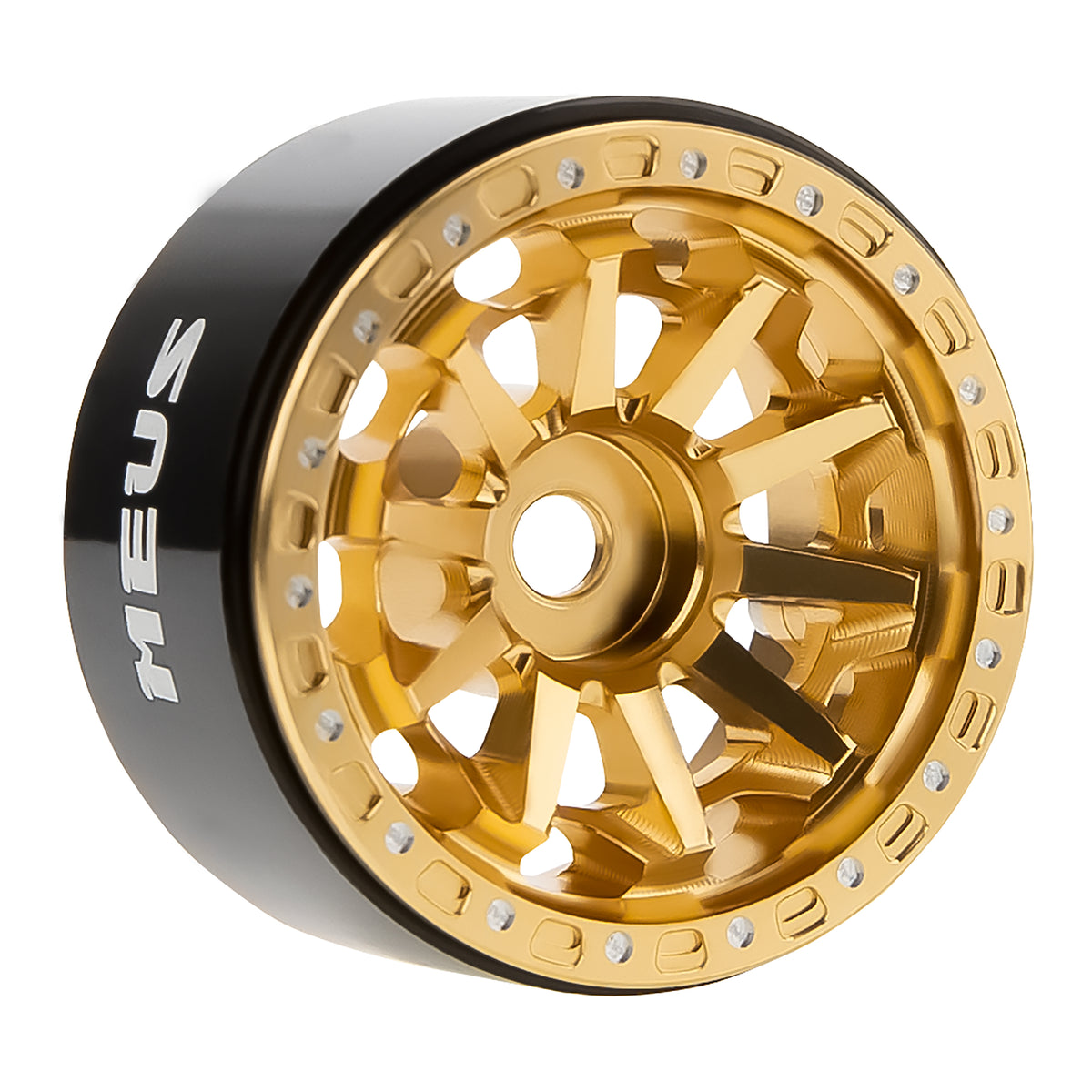 MW1004 Gold 1.0-inch aluminum wheels