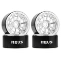 MW1004 Silver 1.0-inch aluminum wheels