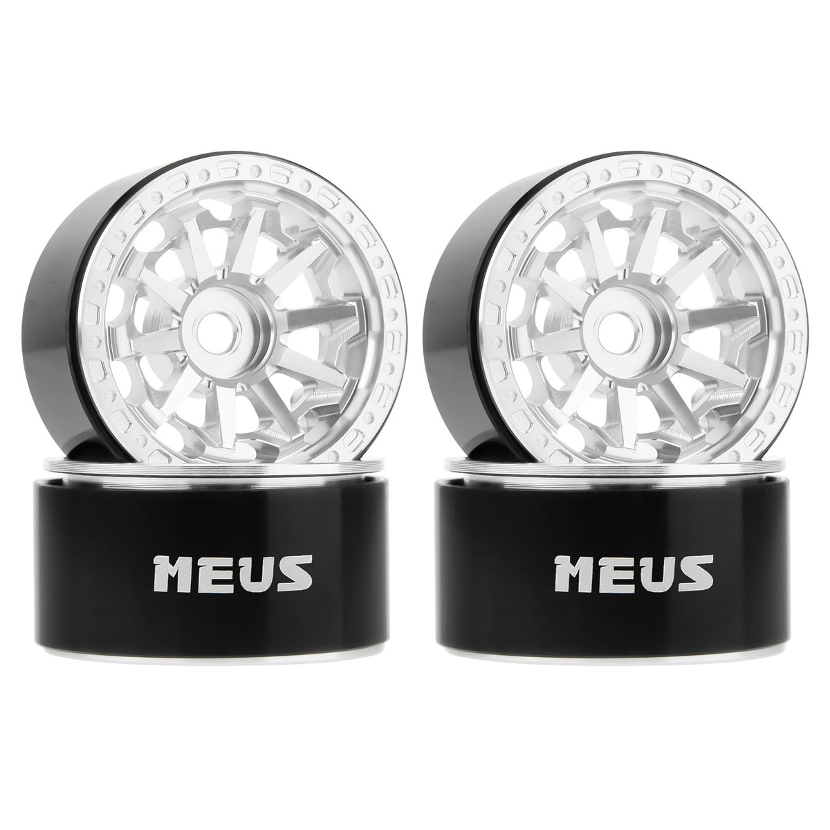 MW1004 Silver 1.0-inch aluminum wheels
