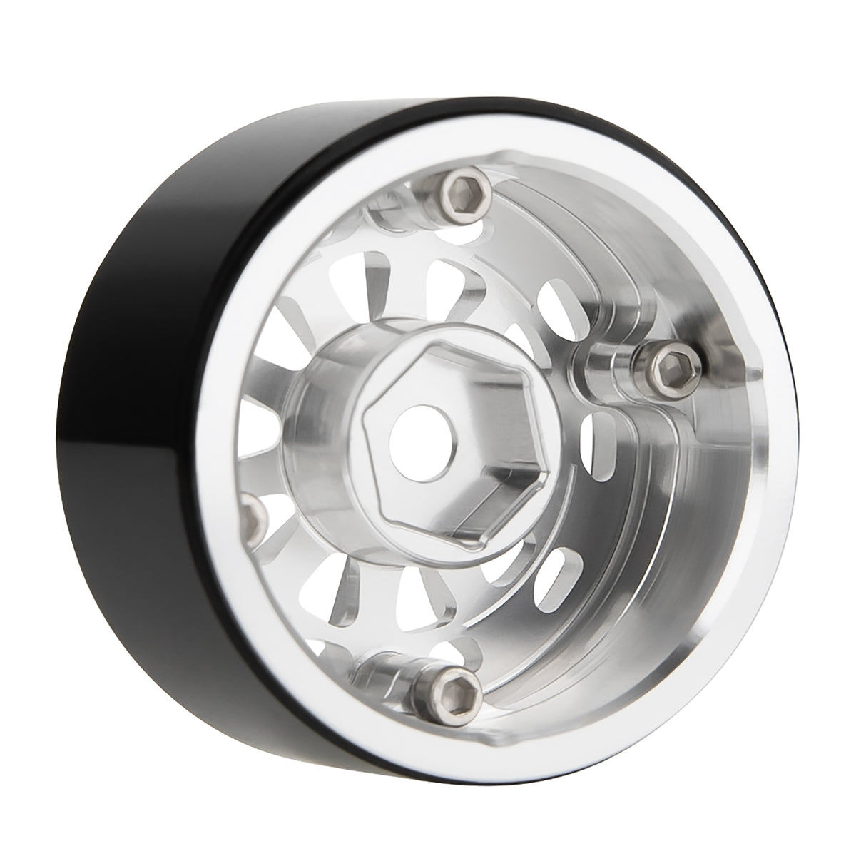 MW1004 Silver 1.0-inch aluminum wheels