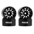 MW1004 black 1.0-inch aluminum wheels