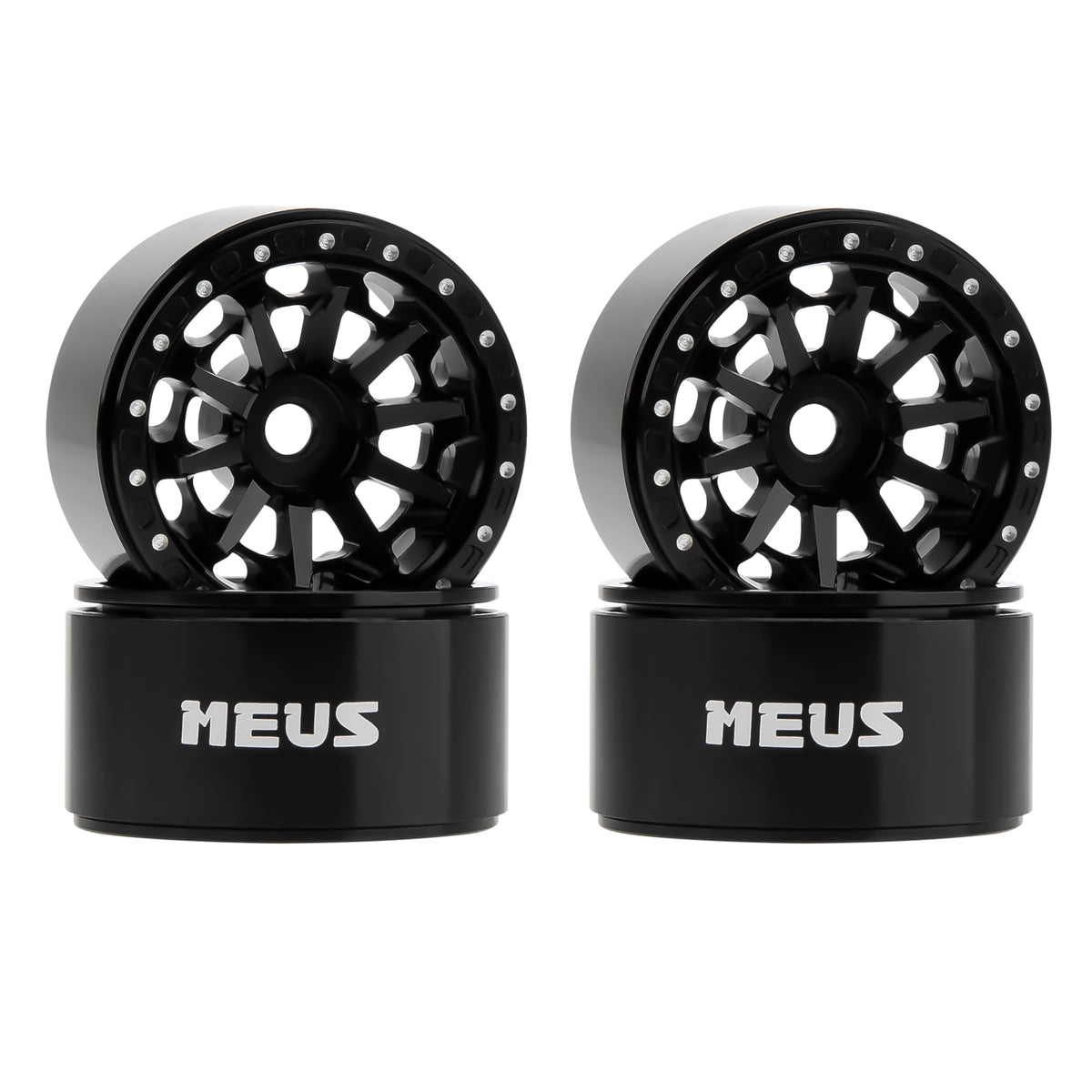 MW1004 black 1.0-inch aluminum wheels