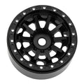 MW1004 black 1.0-inch aluminum wheels
