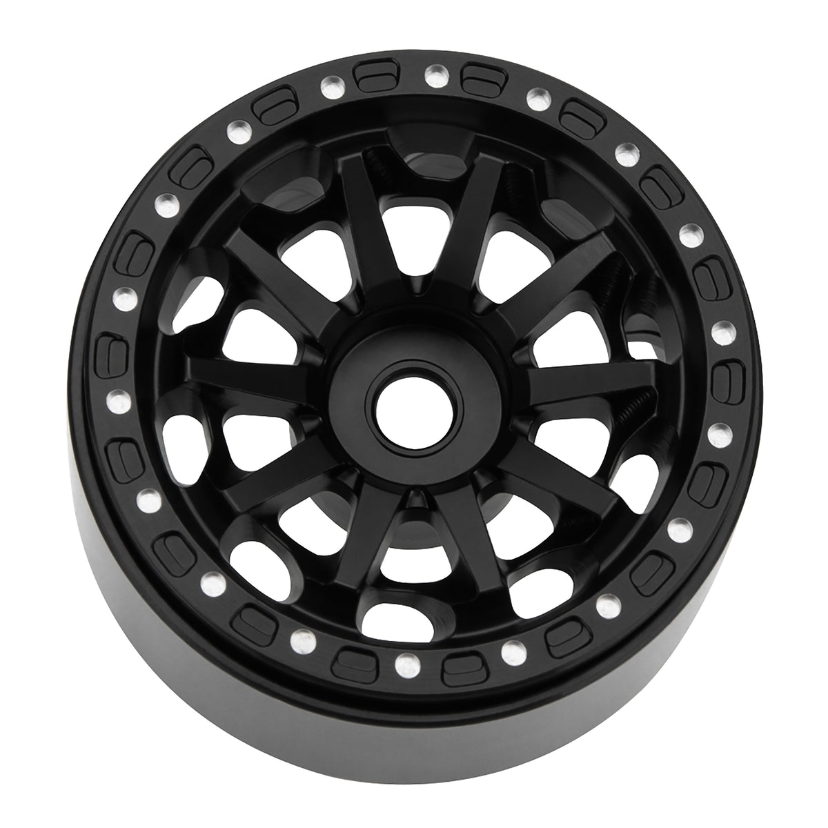 MW1004 black 1.0-inch aluminum wheels