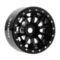 MW1004 black 1.0-inch aluminum wheels