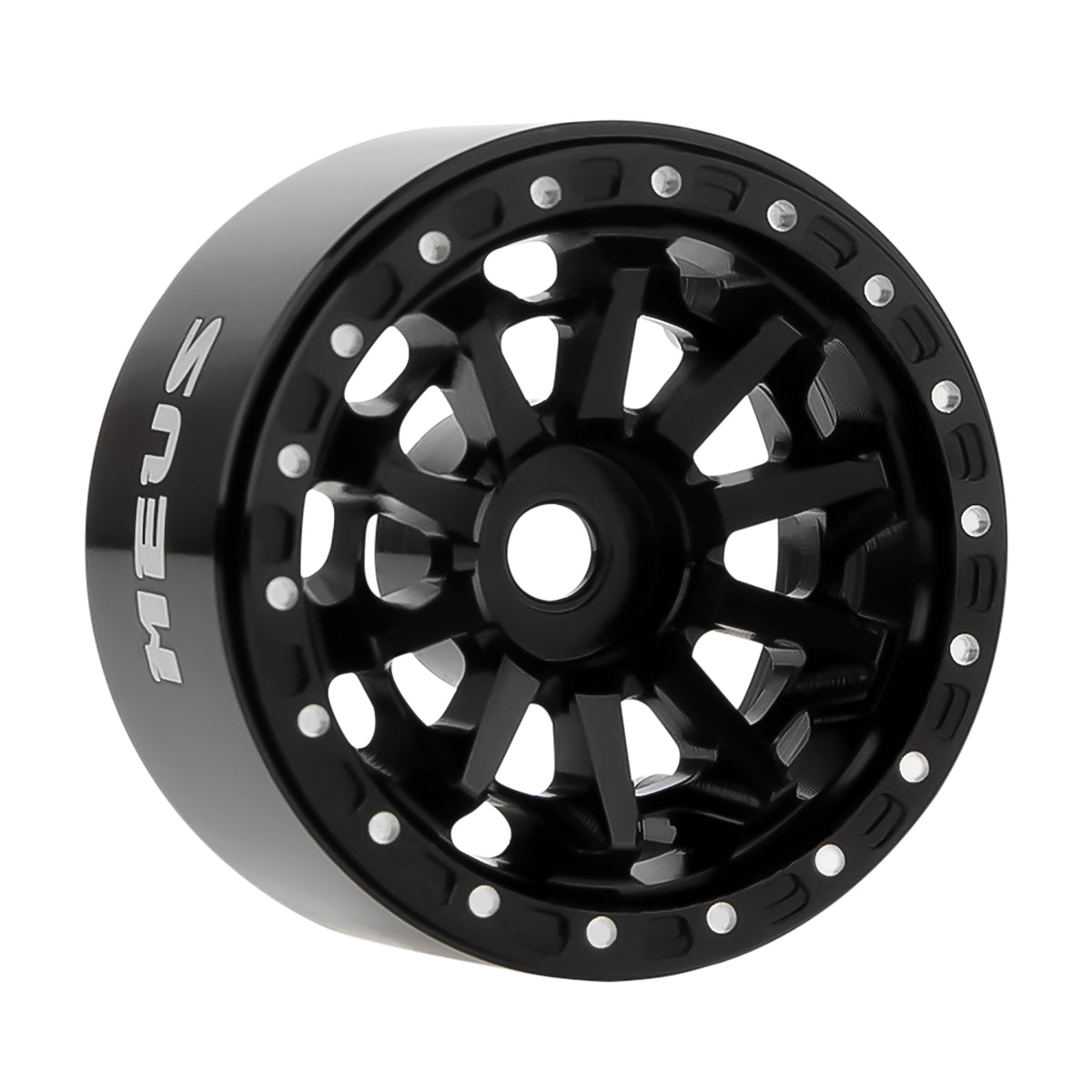 MW1004 black 1.0-inch aluminum wheels