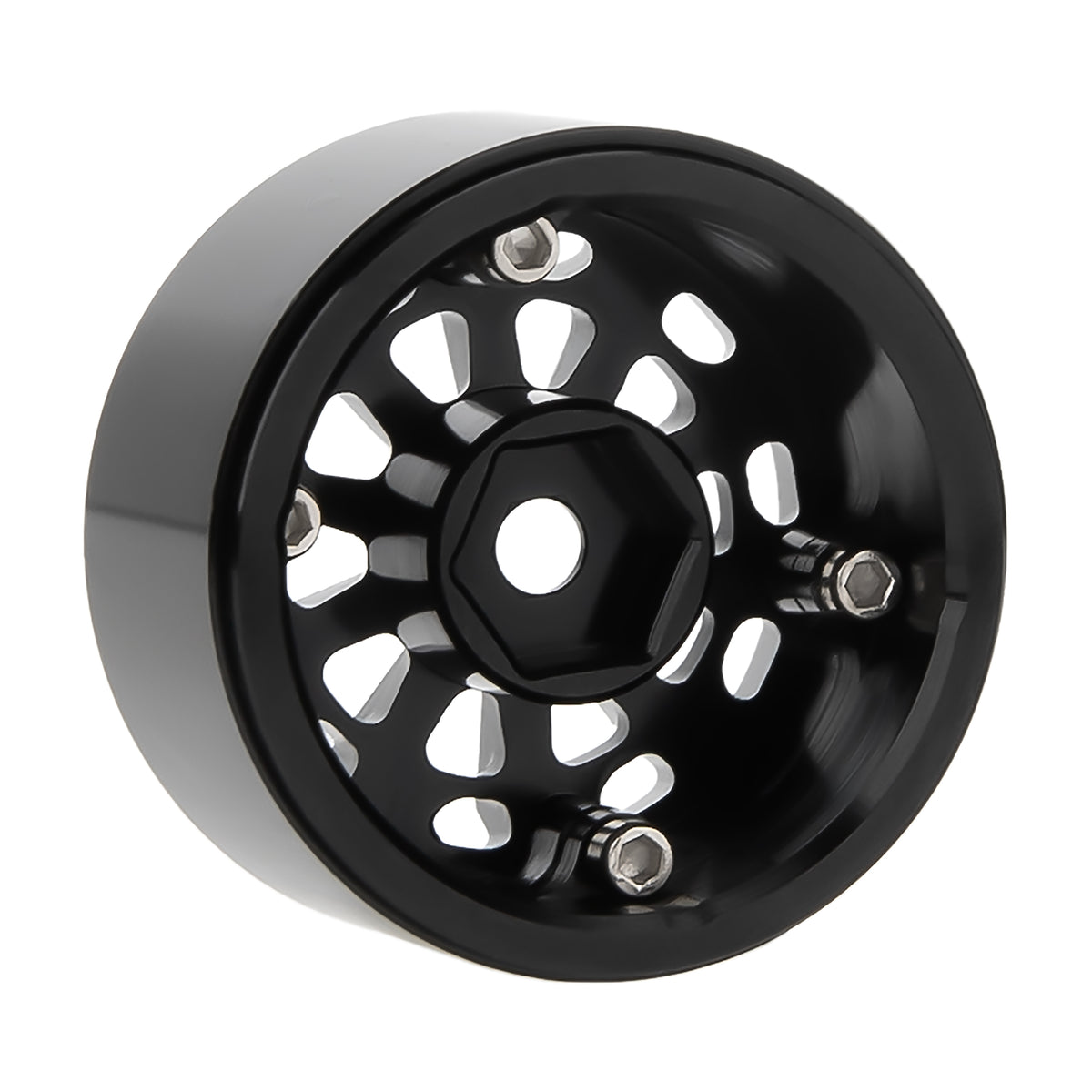MW1004 black 1.0-inch aluminum wheels