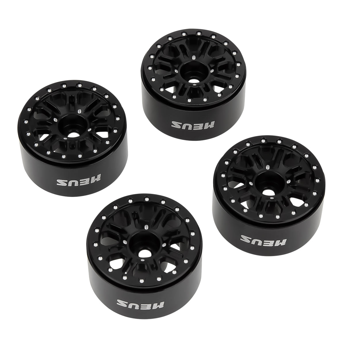 MW1005 Black 1.0-inch aluminum wheels
