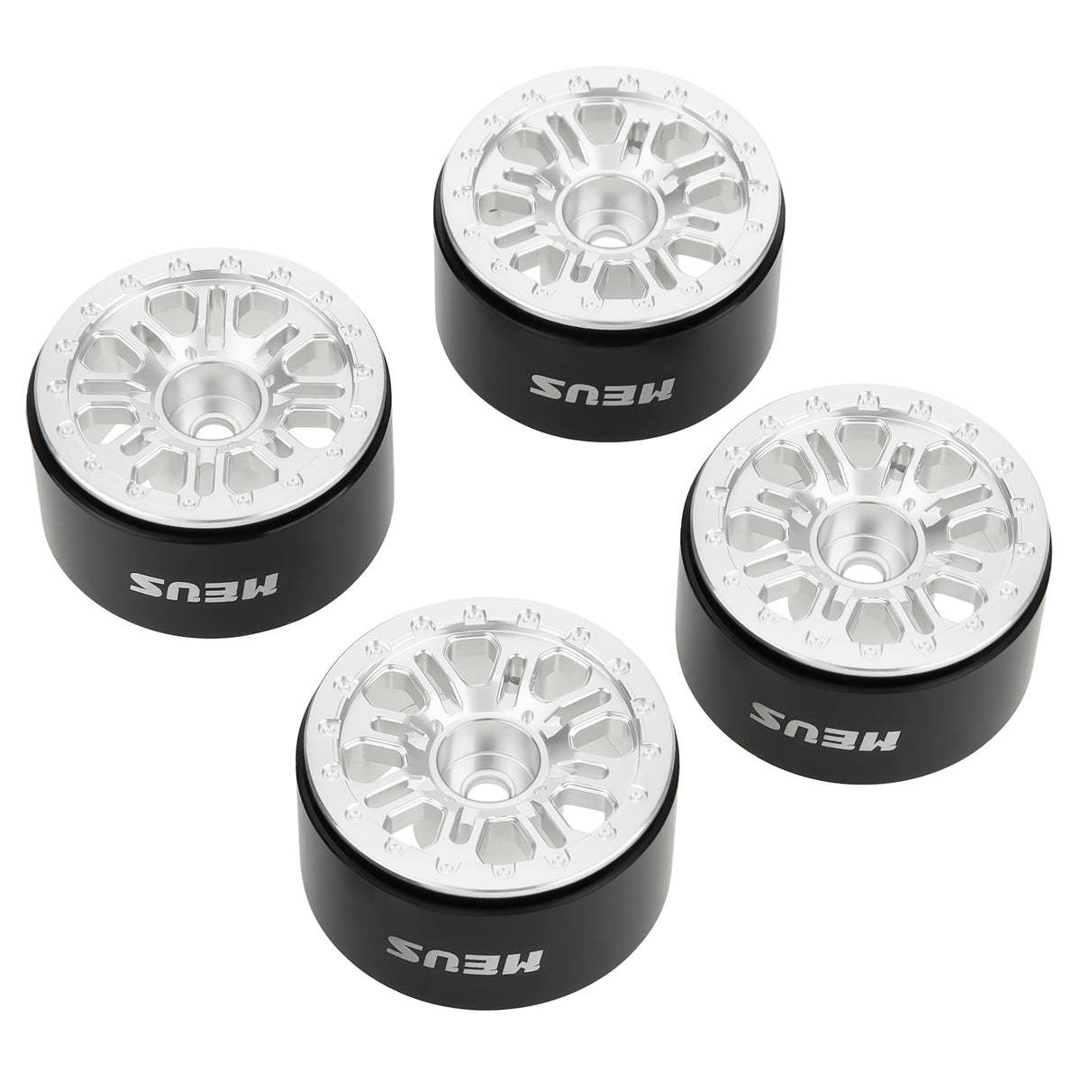 MW1005 Silver 1.0-inch aluminum wheels