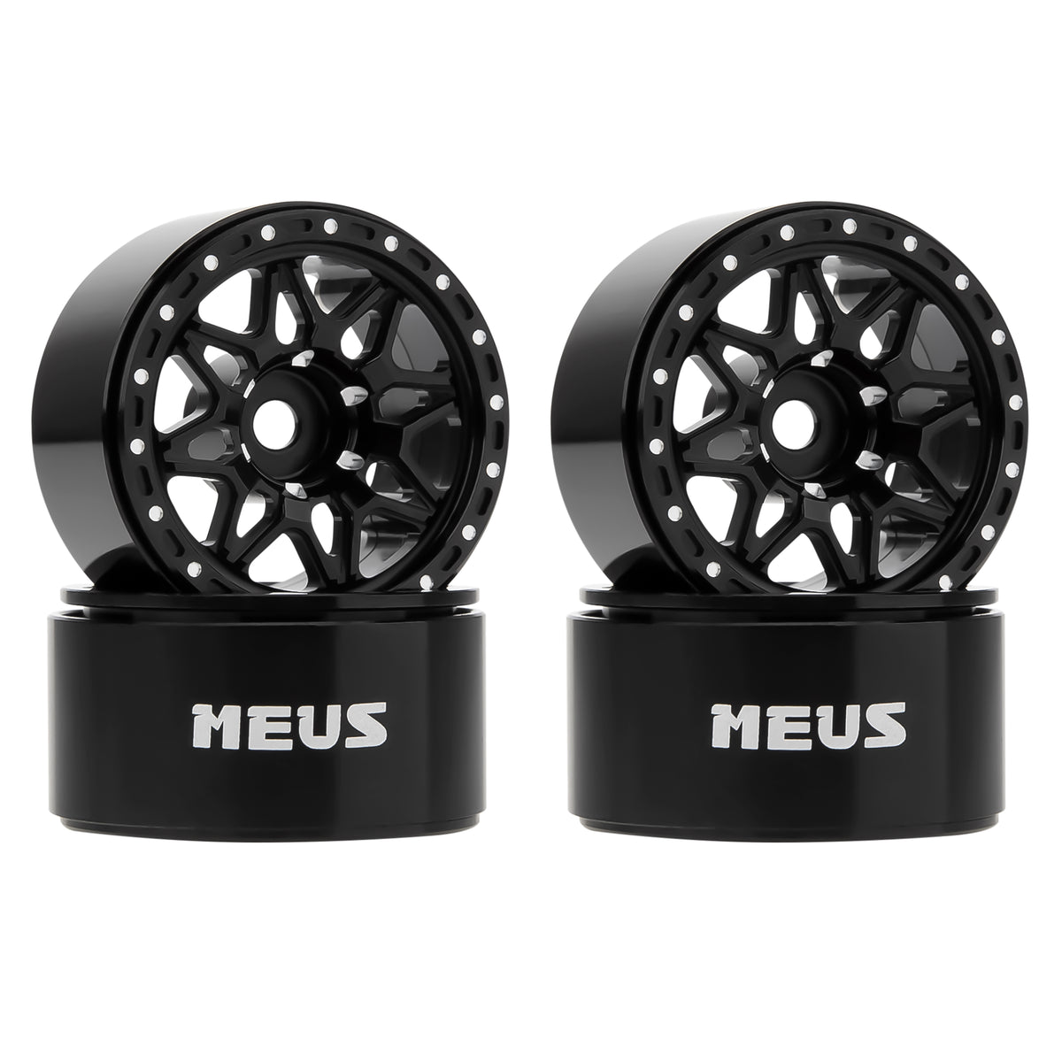MW1006 Black 1.0-inch aluminum wheels