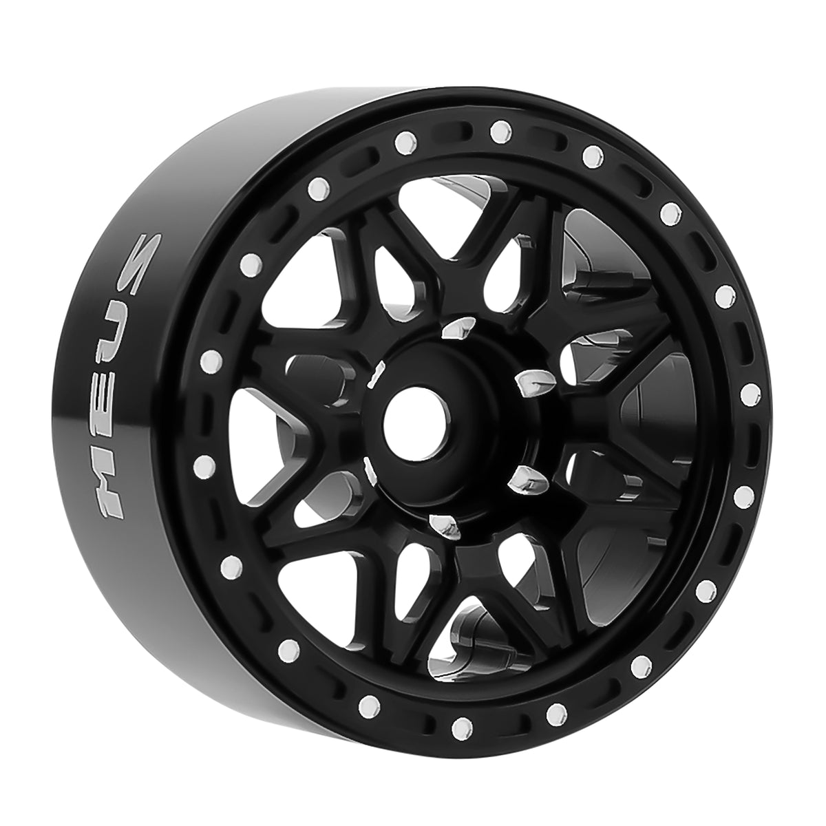MW1006 Black 1.0-inch aluminum wheels