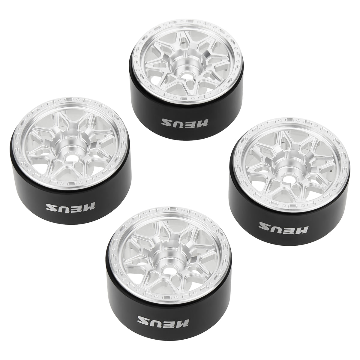 MW1006 Silver 1.0-inch aluminum wheels