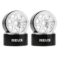 MW1006 Silver 1.0-inch aluminum wheels