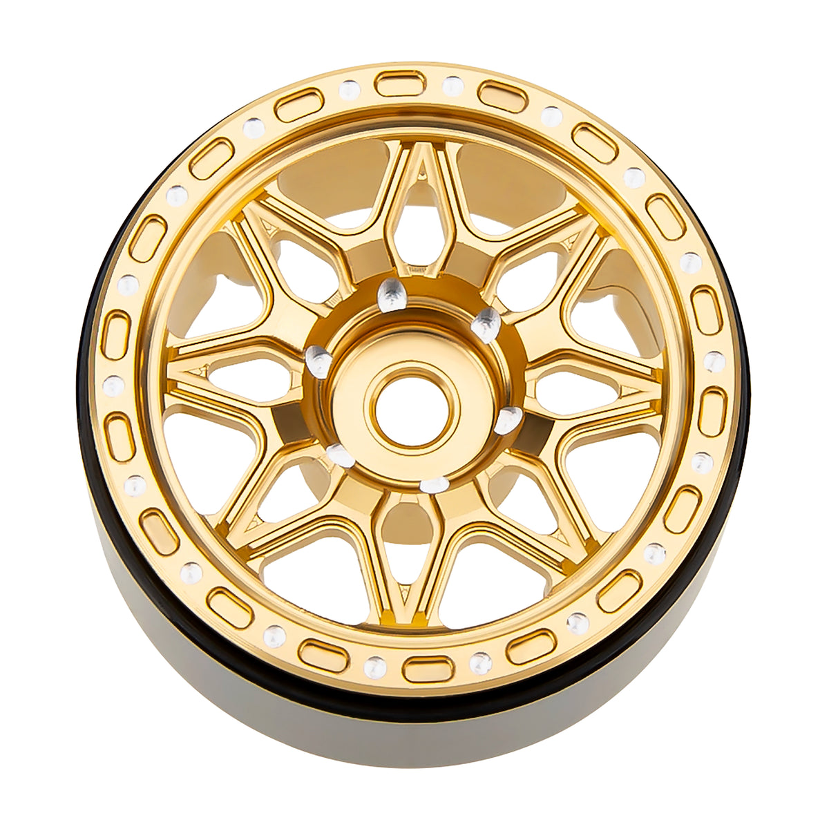 MW1006 gold 1.0-inch aluminum wheels