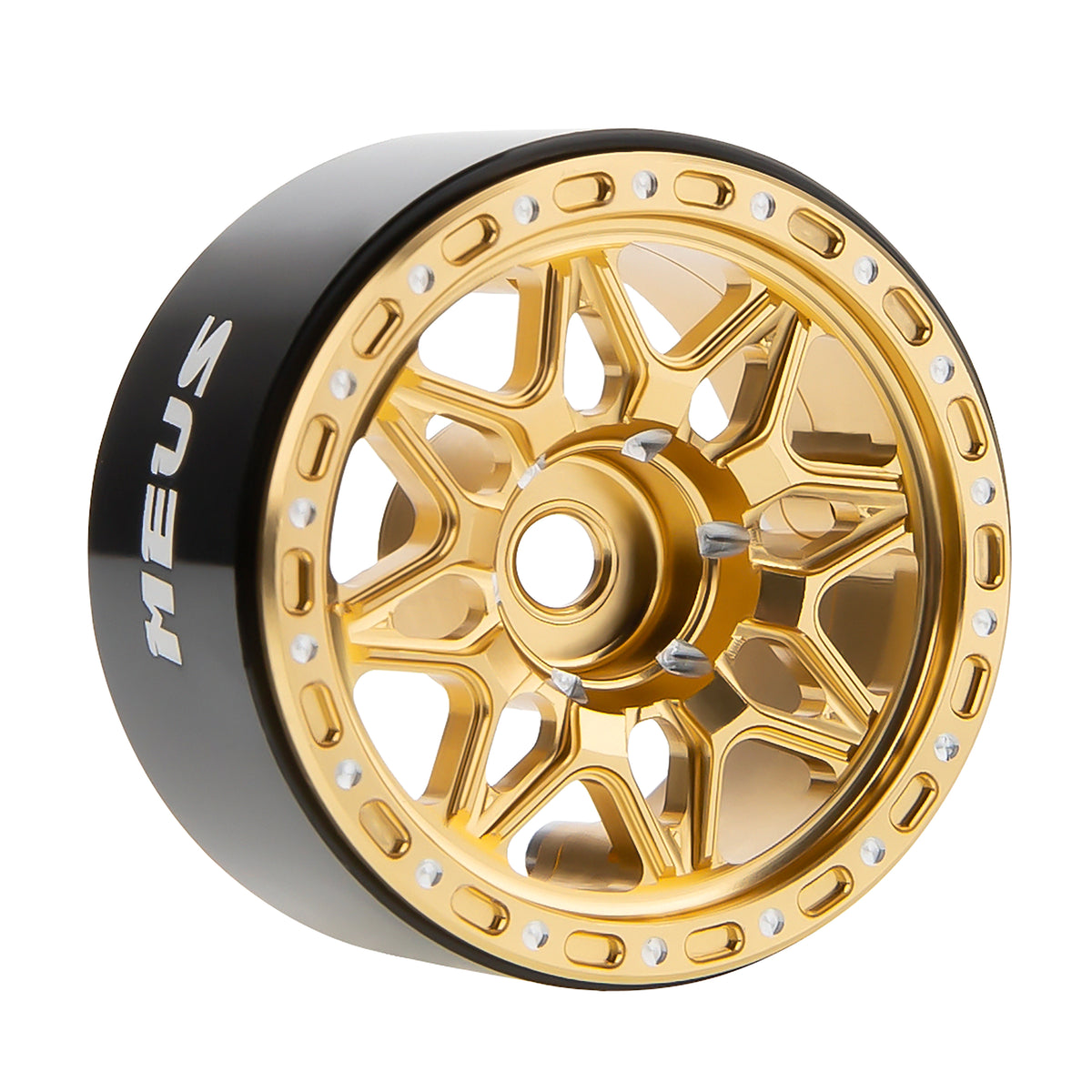 MW1006 gold 1.0-inch aluminum wheels