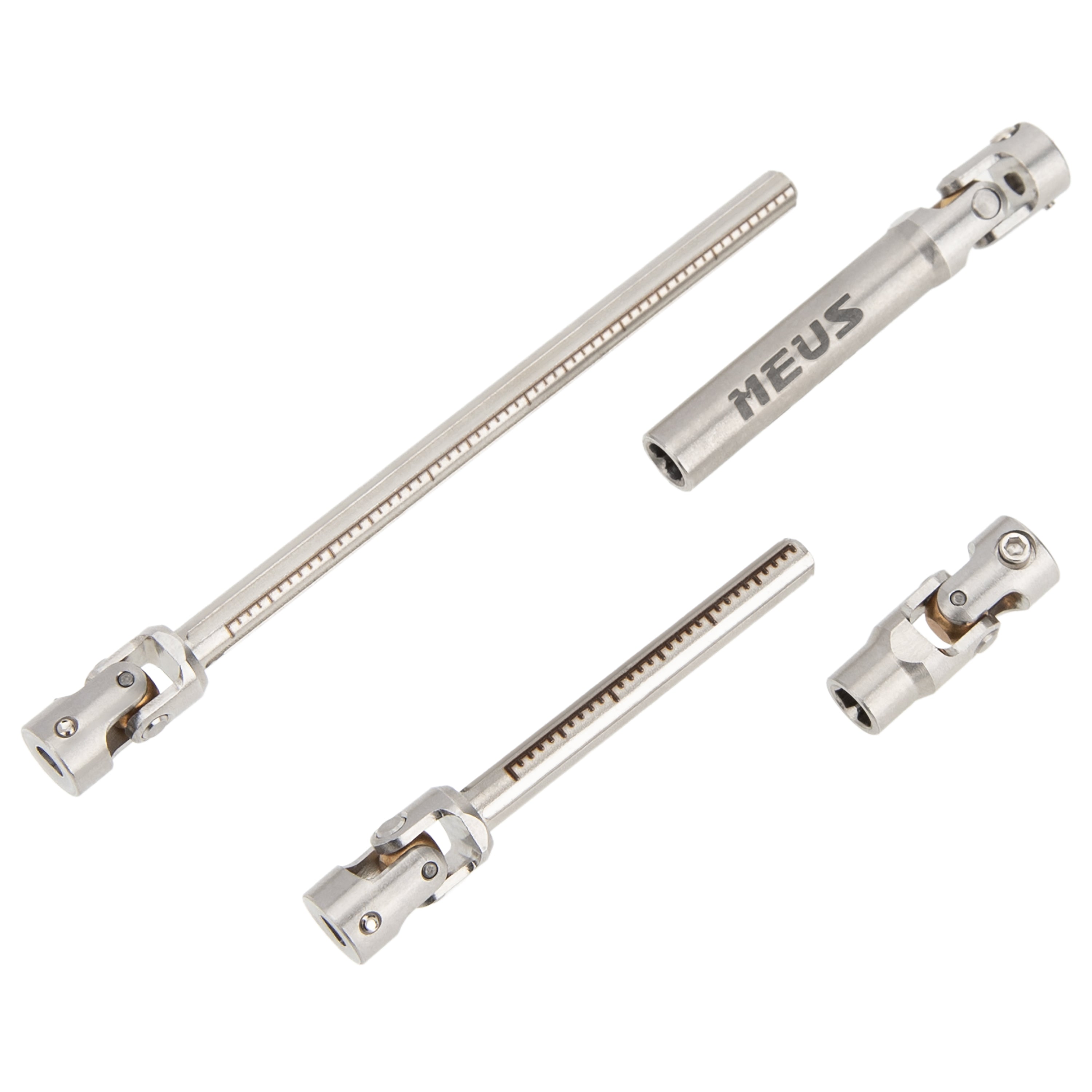 MEUS Racing Metal SCX24 Cuttable Drive Shaft for 1/24 Axial SCX24