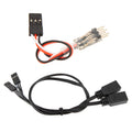 Mini Servo Y Splitter cable Type A and B Extension cables
