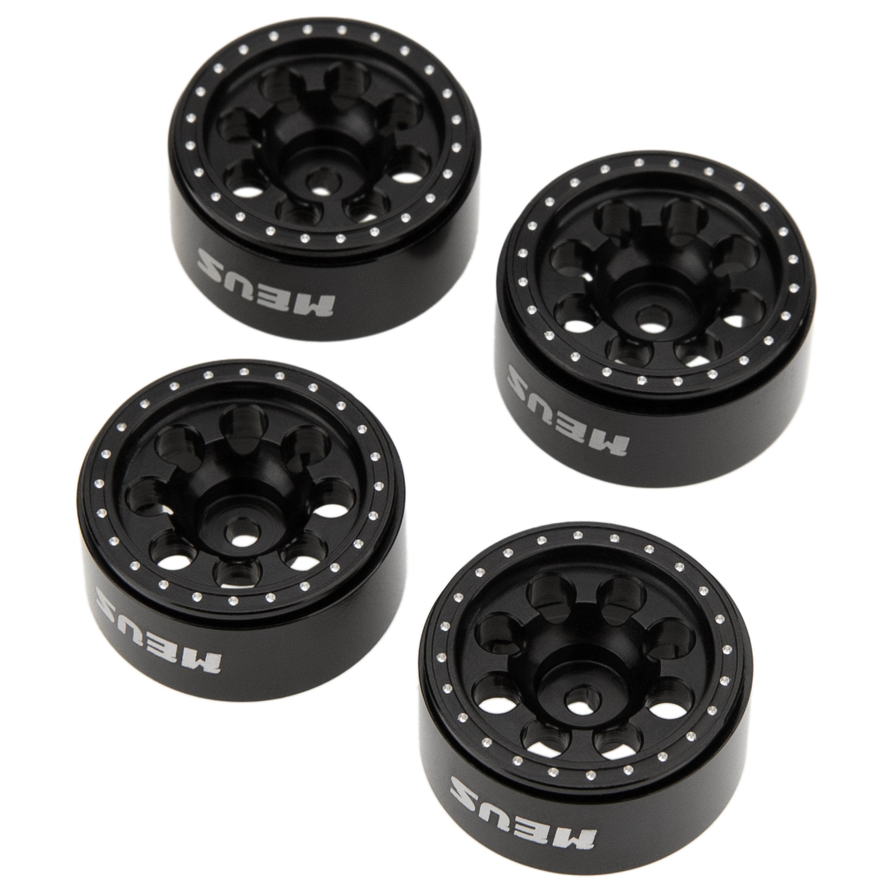 パーツ BROTURES Select 42mm Alu Wheels MEUS Racing 0.7-Inch Aluminum Beadlock Deep-Dish Wheels for 1/30 SCX30