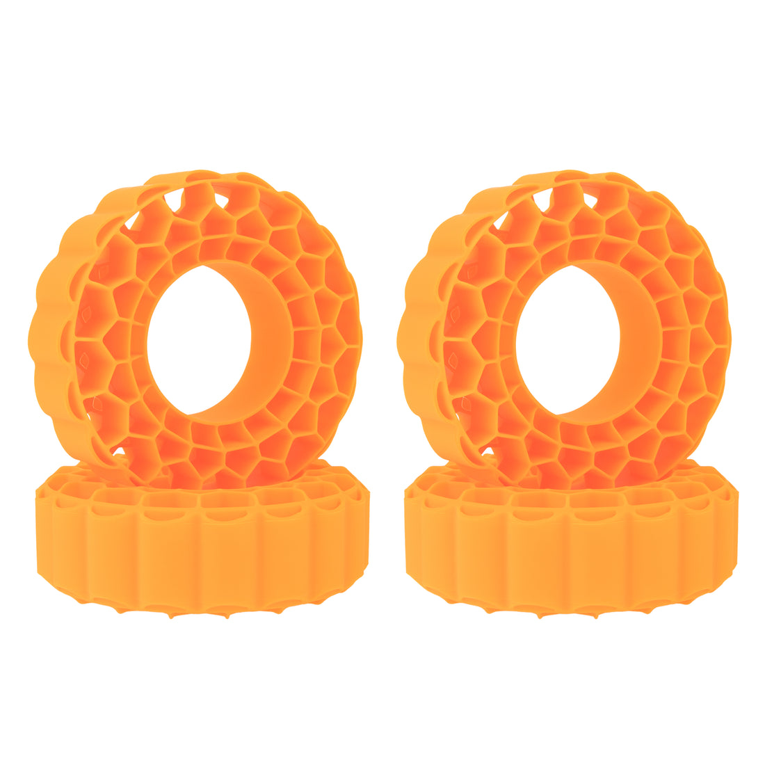 Orange Silicone Rubber Inserts for 1.9-Inch mud terrain tires