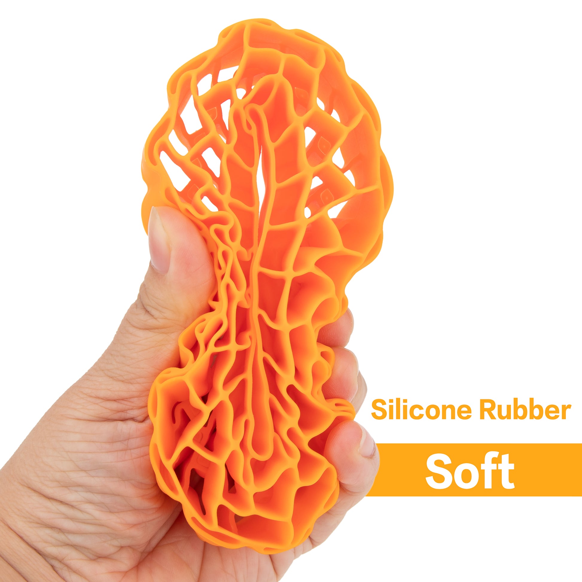 Orange SoftSilicone Rubber Inserts for 1.9-Inch mud terrain tires