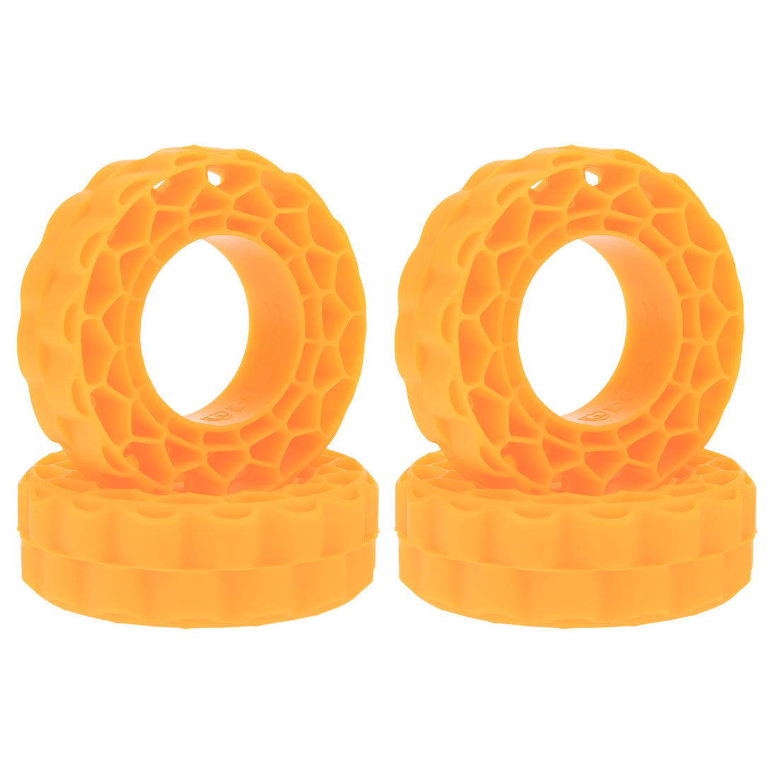 Orange Soft Silicone inserts for 1.0 inch tires