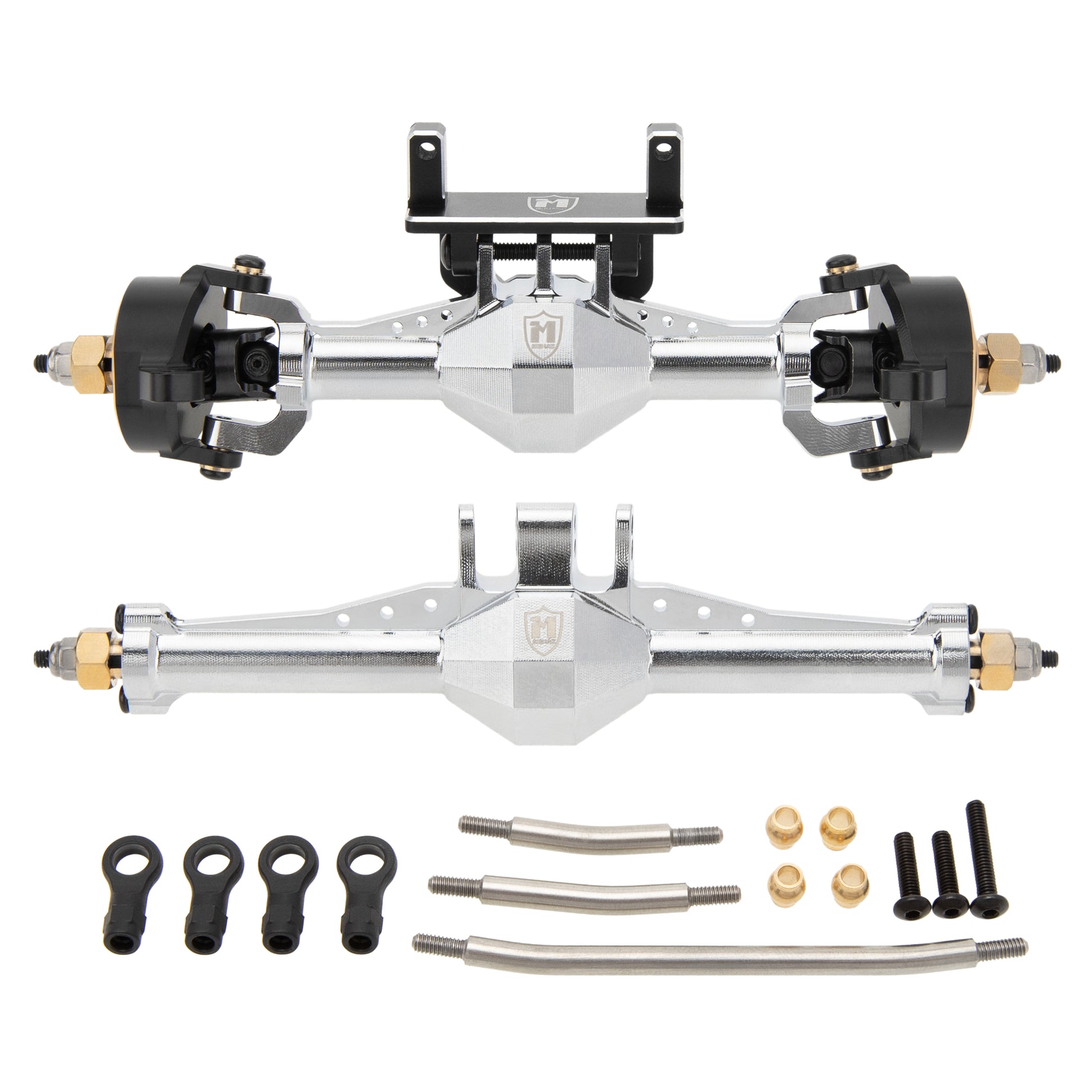 Plated Silver TRX4M Metal ISO Axles