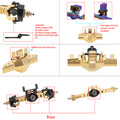 Plated Gold TRX4M Metal ISO Axles Details