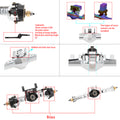 Plated Silver TRX4M Metal ISO Axle Details
