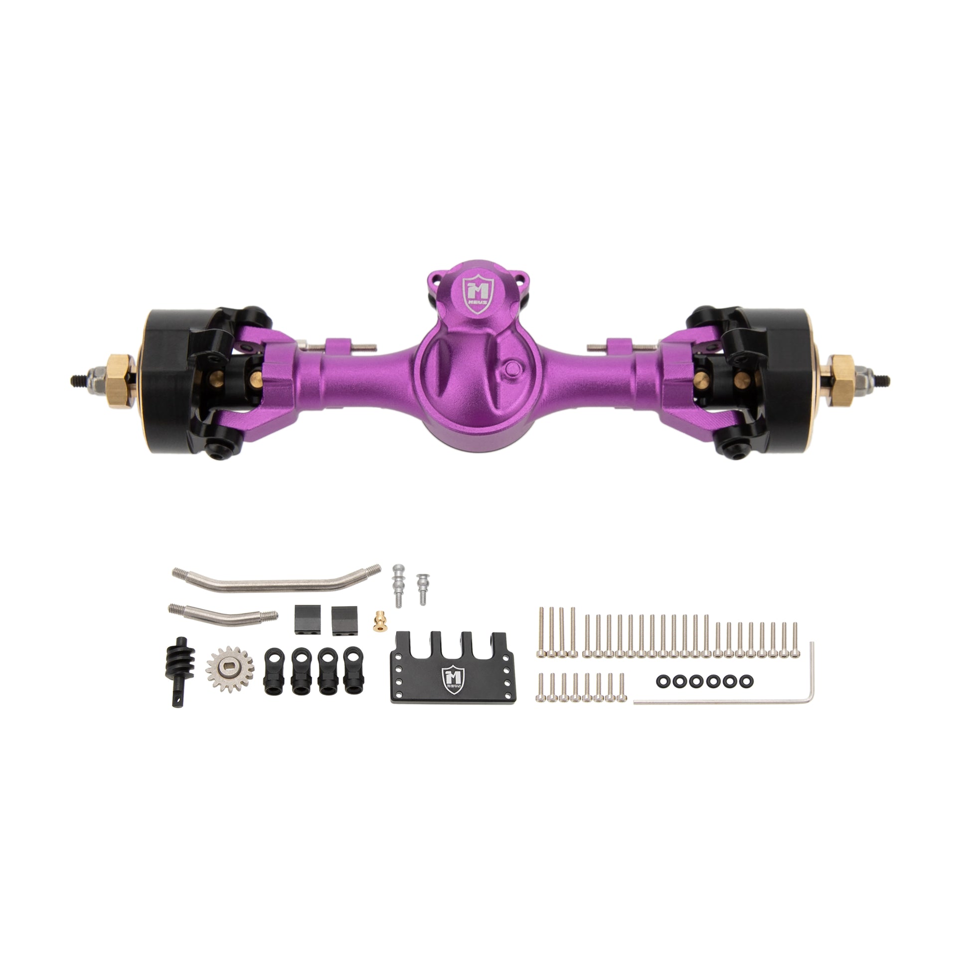 Purple SCX24 Metal V2 Isokinetic Front  Axle