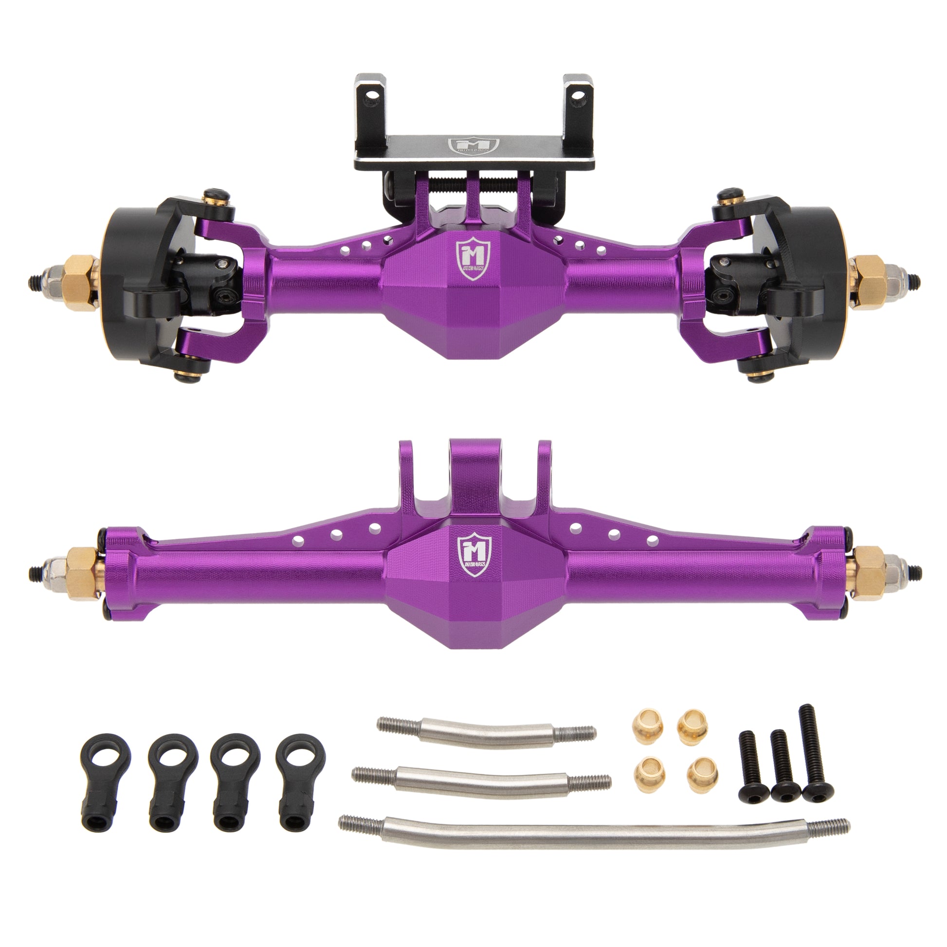 Purple TRX4M Metal isokinetic front and axles