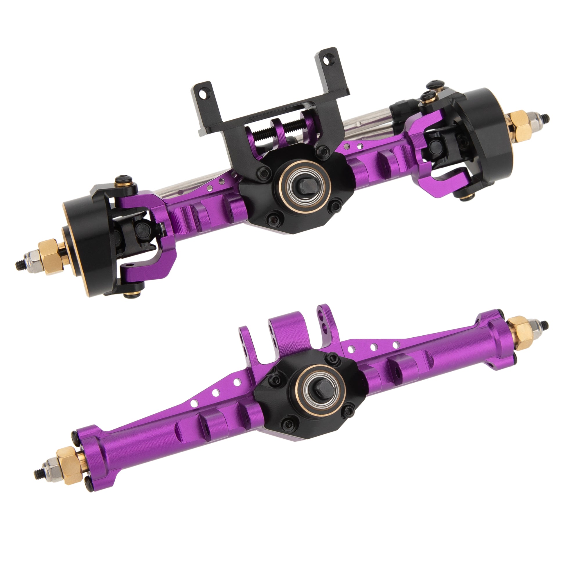 Purple TRX4M Metal isokinetic front and axles