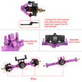 Purple TRX4M V2 Metal Isokinetic Axles Details
