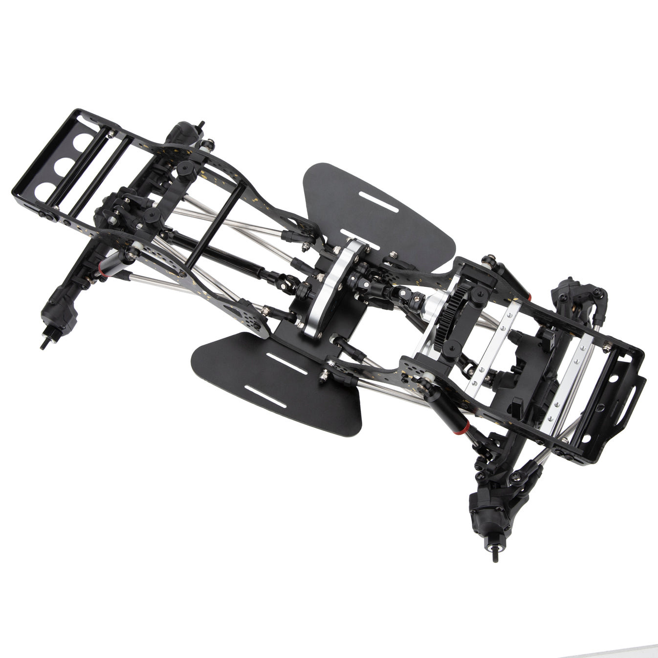 MEUS Racing RC LCG-GOLD RUSH V1 Carbon Fiber Chassis & SCX10 Nylon Por