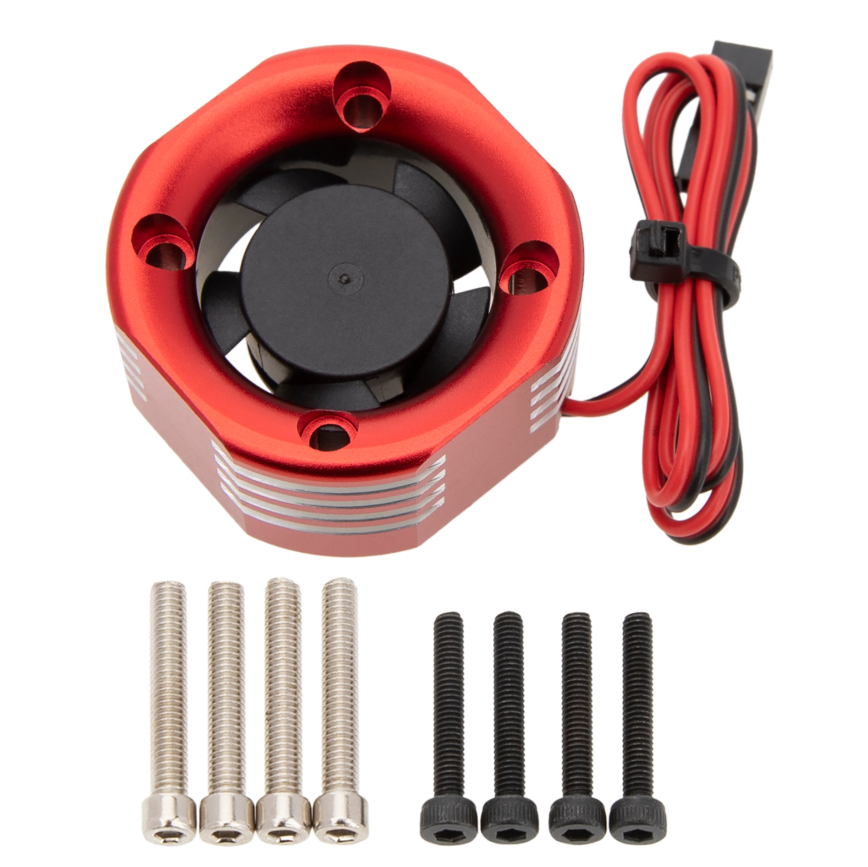 G.P.M. Aluminium Motor Heat Sink Mount | 25 Mm | Für 1/10 540 & 360 Motoren | 1 Stück In Rot