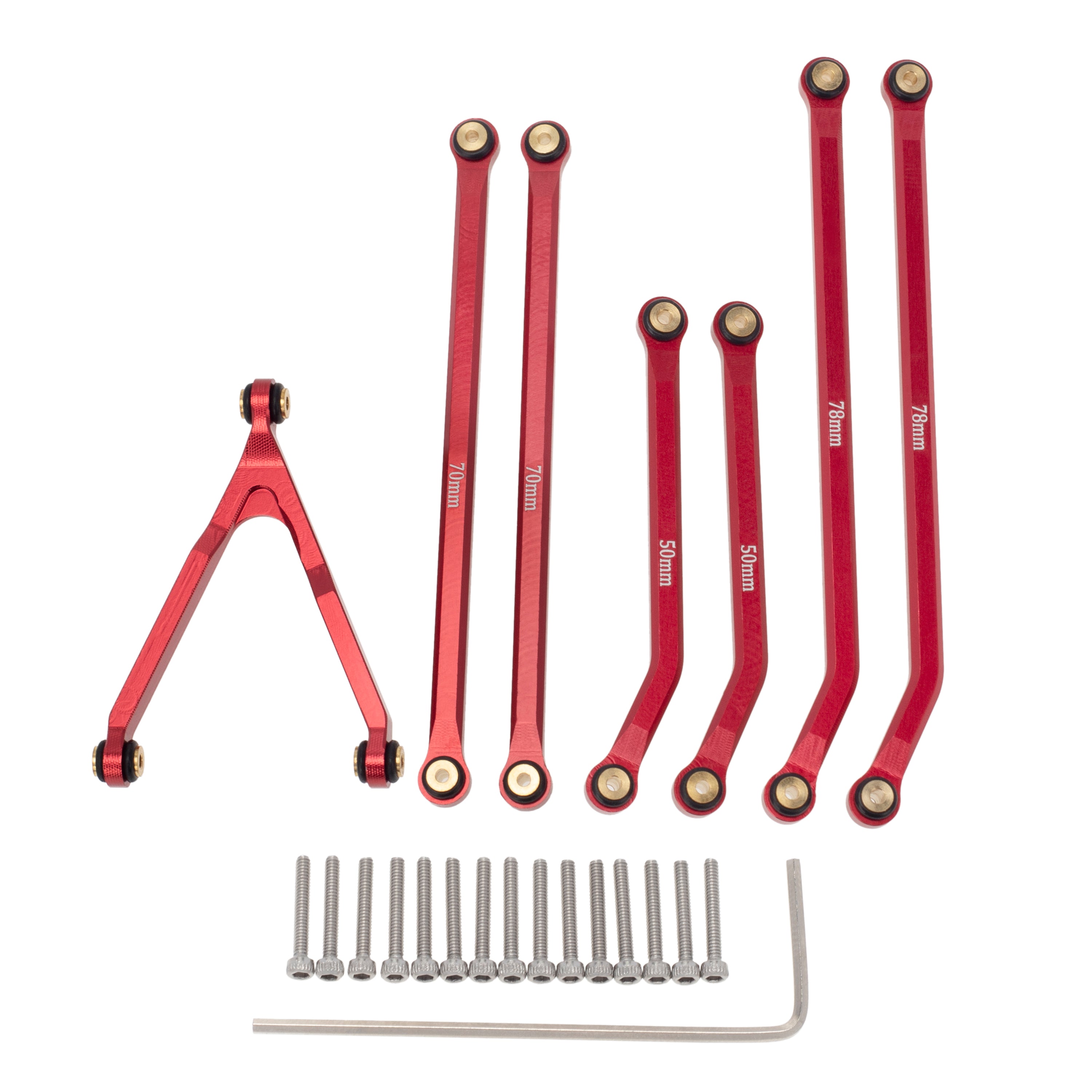 MEUS Racing CNC Aluminum High Clearance Chassis Links for Axial 1/24 S