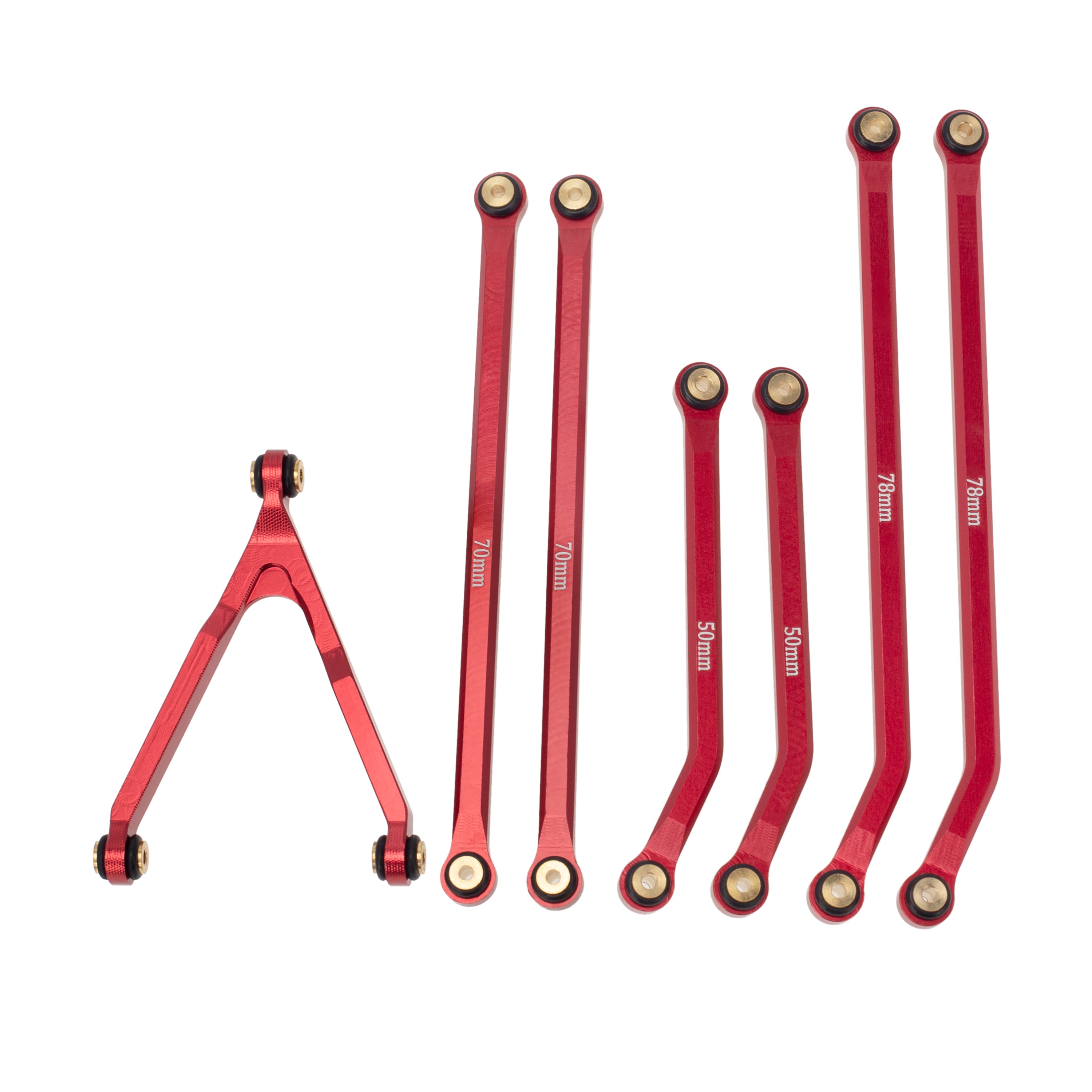 MEUS Racing CNC Aluminum High Clearance Chassis Links for 1/24 Axial S