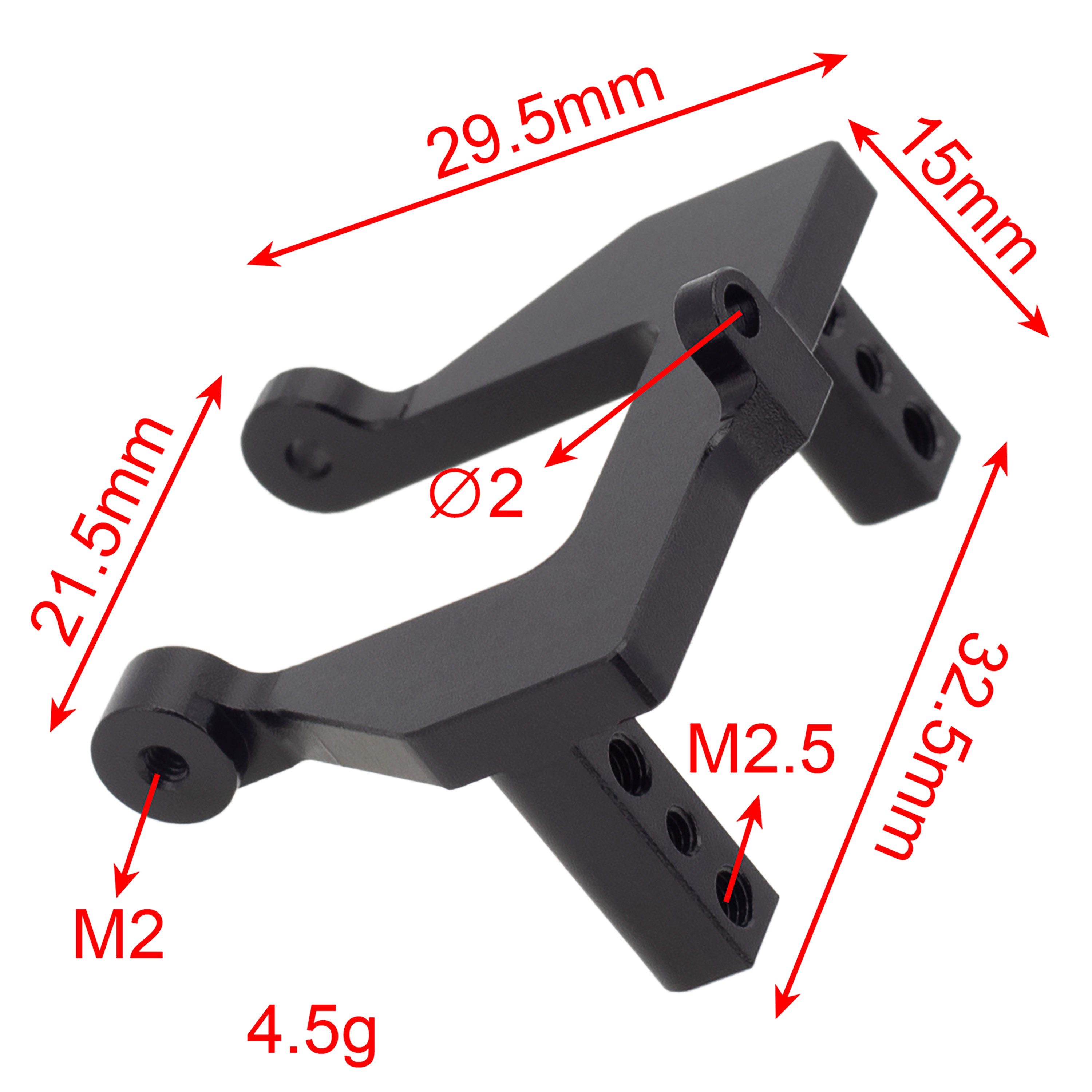MEUS Racing Redcat Ascent 18 Aluminum Servo Mount for 1/18 Ascent-18