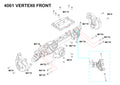 Redcat Vertex-6 front axle housing explored 