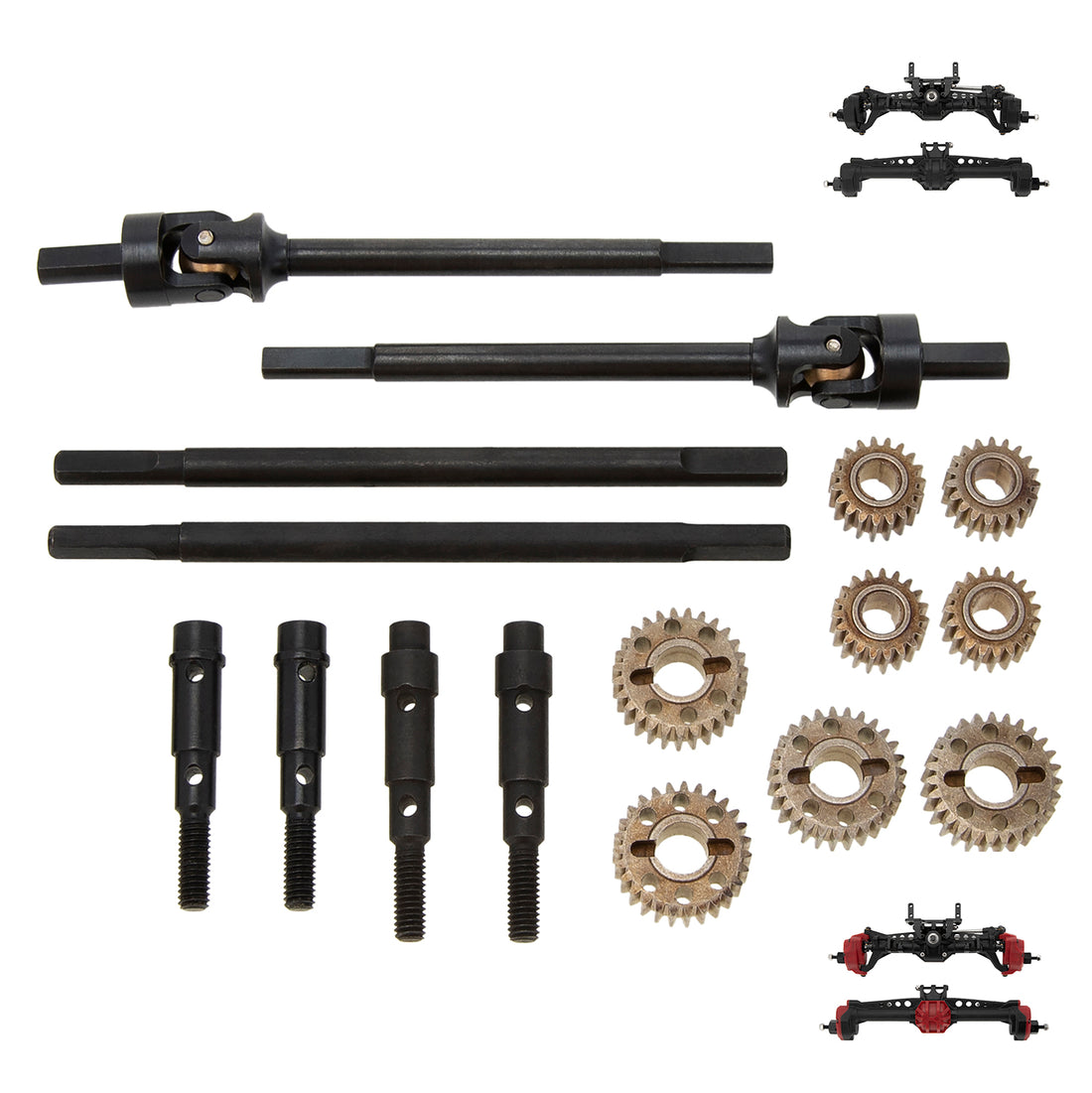 Rc Set Assale Anteriore per Axial per SCX10 1/10 RC Crawler Rc Set Assale Anteriore per Axial per SCX10 1/10 RC Crawler